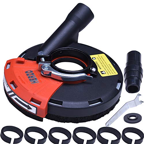 HERZO Universal Surface Grinding Dust Shroud for Angle Grinder 7- Inch