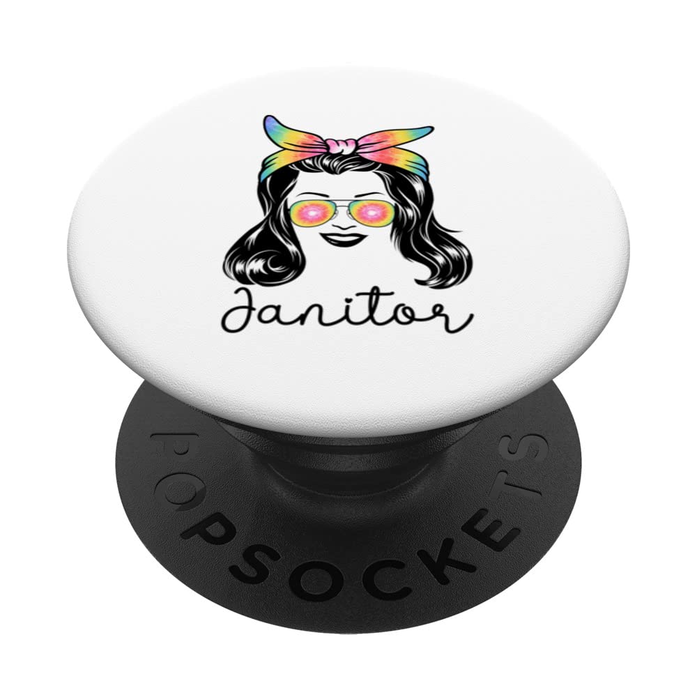 Janitor Appreciation Outfit for Women PopSockets Swappable PopGrip