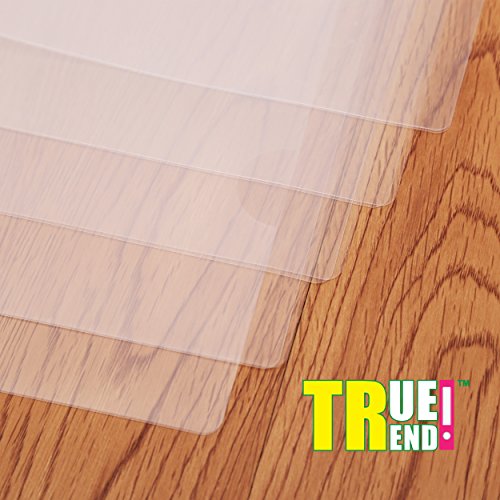 TRUETREND Clear Plastic Report Cover | Standard Sliding Bar Crystal Clear Design – Project File, Resume and Presentation Protector – Perfect for School and Office + Pack of 10 in 5 assorted colors