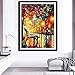 Kisstaker DIY 5D Diamond Sticker Cross Stitch Painting Kits Arts Crafts Rainy Night 42x50cm(16.5x19.5