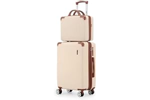 Mala de Bordo 10kg com Frasqueira Bagagem de Mão Expansível ANAC Rodas Duplas 360° Cadeado TSA Antifurto Alça Lateral Design Leve Resistente Ideal para Viagens Avião Cor Bege