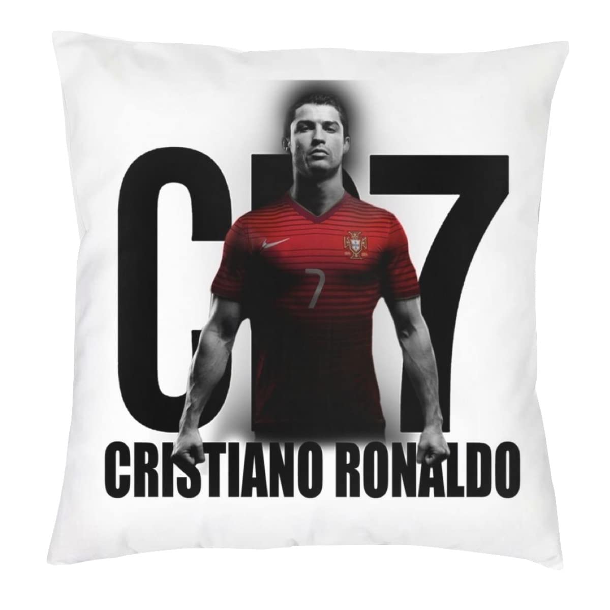 The Beach Stop Sports Hero Ronaldo Cushion Cover | Gift Idea for Men Women Boys & Girls | 45x45cm 18x18 | CR7