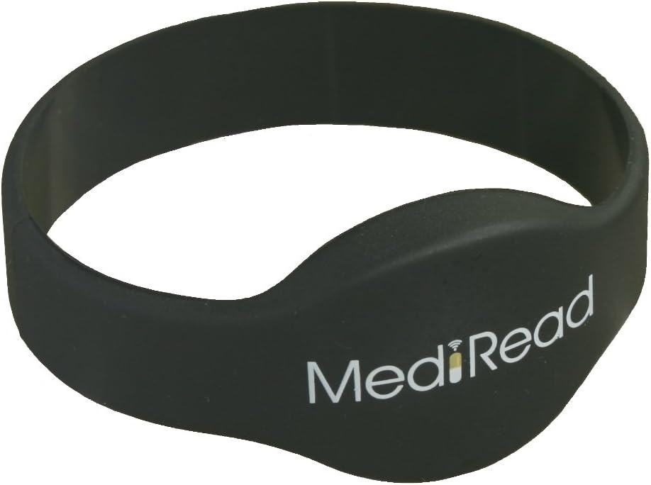 MediRead Medical Alert Bracelet, Read/Update Using Smartphone, Data Stored On Bracelet Itself, Light, Waterproof, Works Anywhere