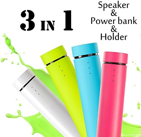VSSPEED 4000mAh Power Bank Portable Battery Charger 3in1 External Battery Pack+Speaker+Phone Stander For iPhone 5/5S/6/6S Samsung/XIAOMI (Blue)