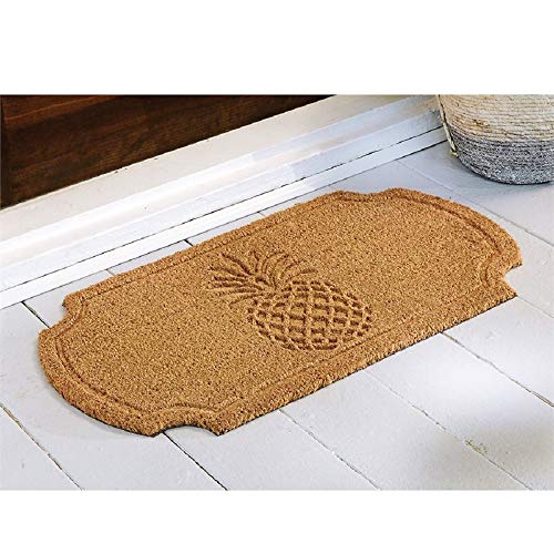 Mud Pie Pressed Pineapple Doormat Beachfront Decor