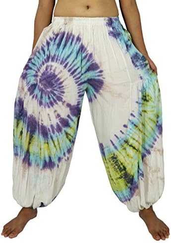 Lek Boutigue Women's Plus size loose Harem Aladdin Yoga Pants (00 White)