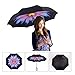 Elover 32in X 8 Panels Double Layer Inverted Umbrella, B - Purple Daisy