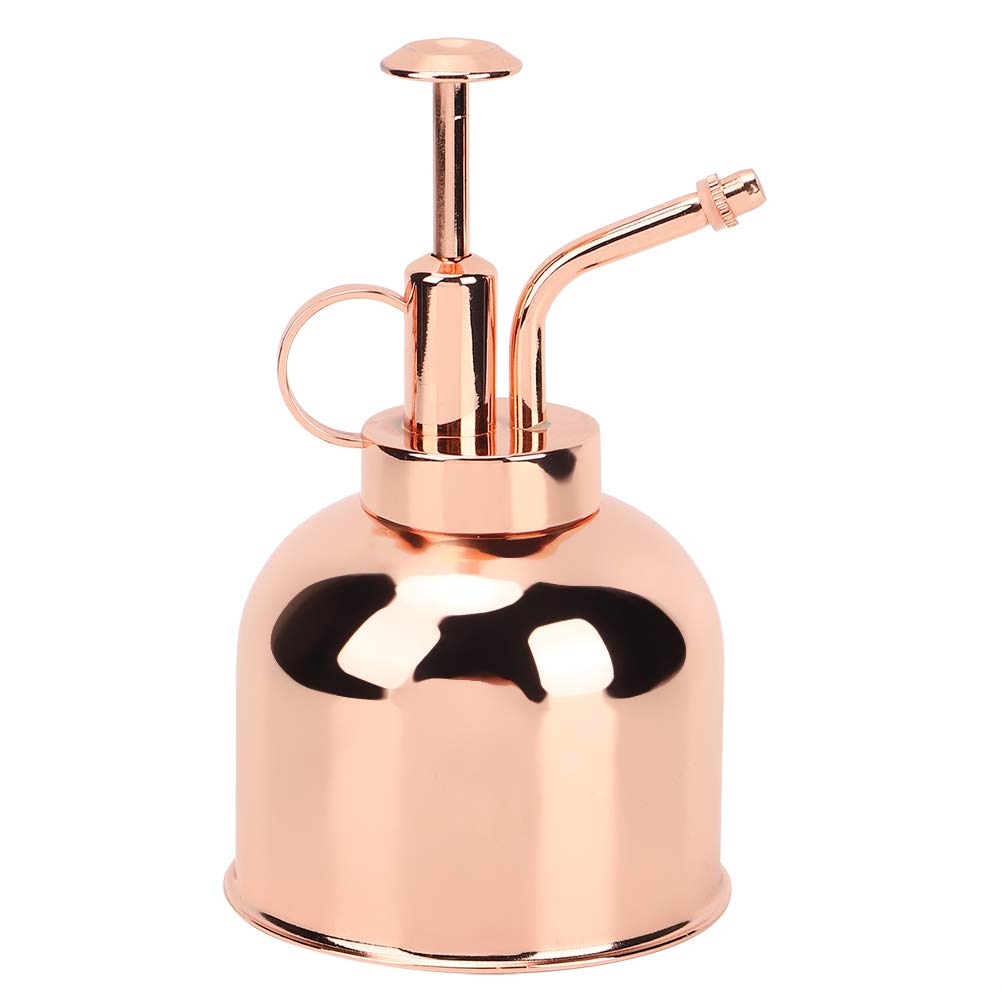 Ymiko Plant Mister Spray Bottle, Stainless Steel Plant Spray Bottle Mini Garden Watering for Outdoor Indoor Bonsai Succulents, Rose Gold
