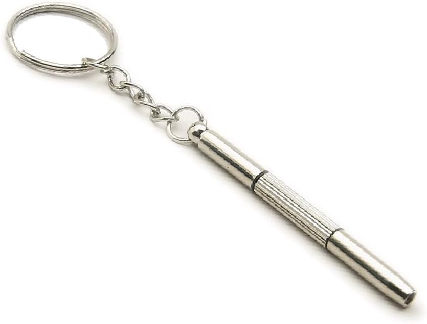 Mini 3 in 1 Stainless Steel Screwdriver Keychain Precision Eyeglass Repair Tool