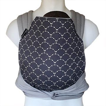 BabyHawk by Moby Baby Carrier for Newborns + Toddlers - Meh Dai (Mei Tei) - Grey Ripple