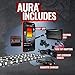 OPT7 Aura Pro 6PC Interior Lights for Truck SUV RV with App & Remote Control, Multicolor Mode, Music Sync Neon Accent Lighting Kit, Under Dash Decor, 12V Car Charger, Single Row LED Strip