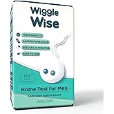 Wiggle Wise Fertility Test Kit for Men – Sperm Count Home Test Kit for Male Fertility – at-Home Semen Analysis Shows Normal o