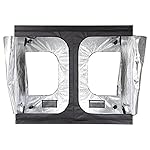 iPower  96"x48"x80" Hydroponic Water-Resistant Grow Tent with Removable Floor Tray for Indoor Seedling Plant Growing 4'x8'