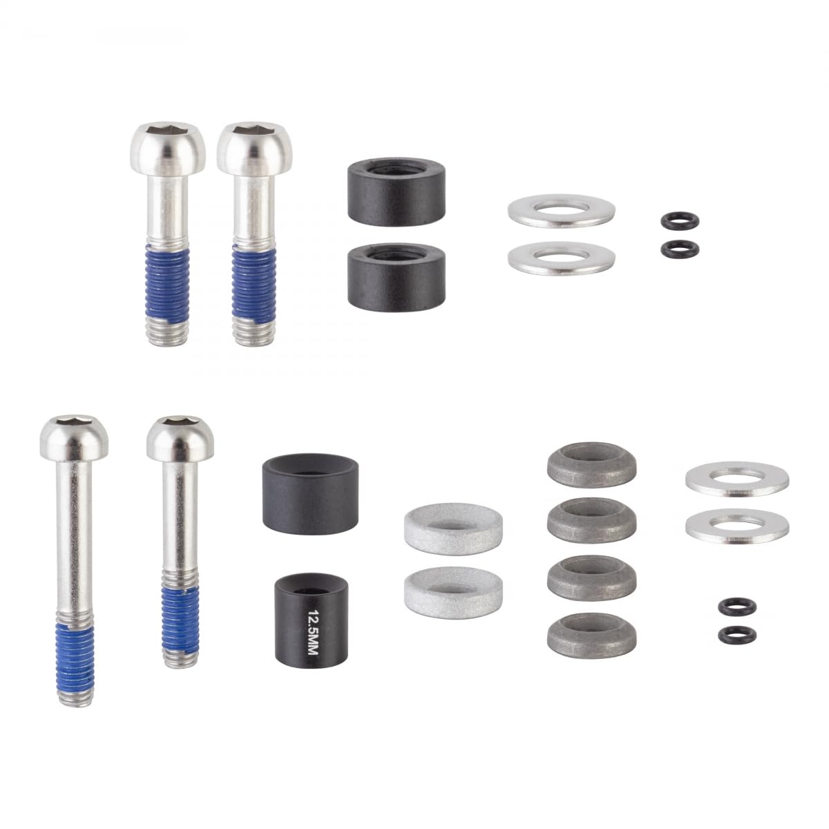 Avid Post Spacer Set Stainless Caliper Mounting Bolts (CPS and Standard), 10 S (Front 170)