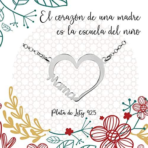 KEQ Abalorio De Plata De Ley 925 Con Forma De Corazón Para