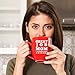 Great Job Mom I Turned Out Awesome - 14 oz Red Bistro Coffee Mug - Best Gift Idea for Mom’s Birthday or Mothers Day from Husband, Son, Daughter or Kids - Fun Ideas for Moms Gifts Novelty Cute Mugs