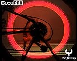 GlowPRO Bike Tire Valve Cap Light. Glow in the Dark LED Stocking Stuffer Christmas Gift! Wheel Lights are the Best Night Safety Reflective Gear. Improve Visibility Keeps Kids and Cyclists Safe! (Red)