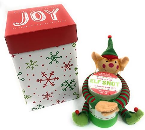 Funny Gift Card Holder Holiday Reindeer Poop or Elf Snot Slime Gift Christmas Card Holder Set with matching Plush Elf or Reindeer