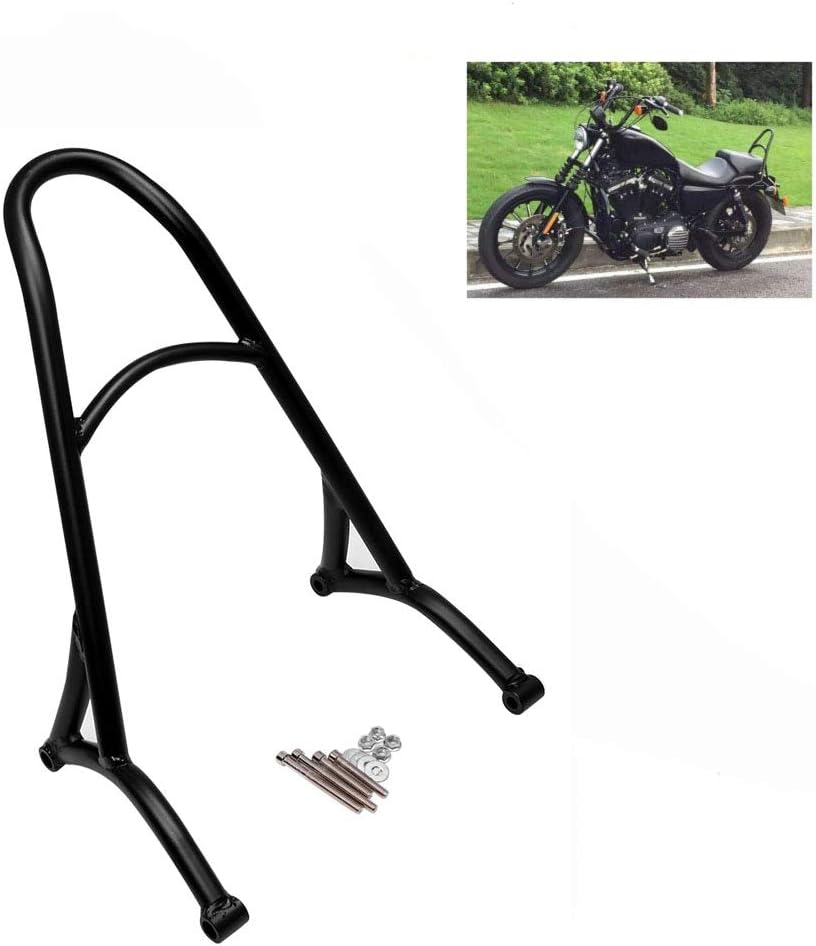 Amazon Baohatsu オートバイ リア バックレスト ショートシーシーバー 振れ止め ハーレー スポーツスター Xl8 Xl10 48 04 16モデル適用 スチールメタル ブラック シーシーバー 車 バイク