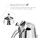 Stainless Steel Olive Oil Can Drizzler Cruet / Bottle / Dispenser with Drip-Free Spout, 0.5 Quart, Metier Atelier Toolbar Series
