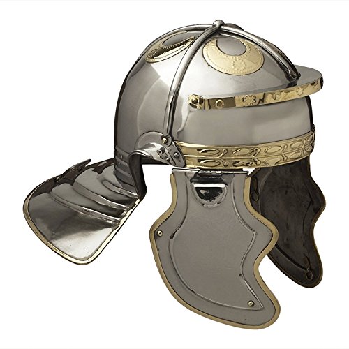 Armor Imperial Italic 'G' Hebron Roman Helmet - One Size - Metallic Armour