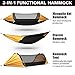ETROL Camping Hammock with Mosquito Net,3 in 1 Function Parachute Portable Hammock,Double & Single Hammocks Tent for Travel Outdoor Indoor Hiking Patio - with Tree ​Straps,Carabiners,Aluminium Poles