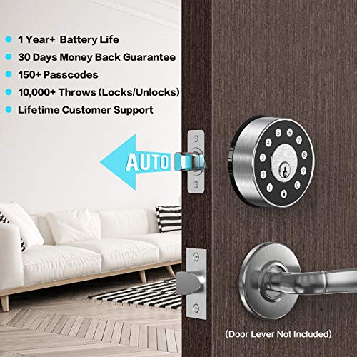 Sifely Smart Lock, Smart Lock Front Door, Keyless Entry Door Lock, Smart Deadbolt, Smart Door Lock, Deadbolt Lock… - Image 4