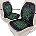 Zone Tech Magnetic Bubble Ultra Comfort Massaging Car Seat Cushion - Set of 2 Classic Black Premium Quality Massaging Padded Car Office Home Seat Cushion for Stress Free All Day!