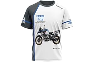 EPROGUA for BMW R1250 GS Summer Motorcycle Racing Team T-Shirt Motorrad Adventure Motocross Men's Quick-Dry Short Sleeved S-5XL
