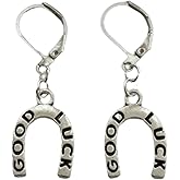 Mini Horseshoe Earrings Punk Cowboy Horse Jewelry Vintage Ear Clip for Man Woman