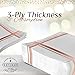 Fanxyware Rose Gold on White Cocktail Napkins - 100 Pack, 5