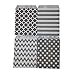 NUIBY Biodegradable Paper Candy Cookie Bags - Food Safe Favor Bags for Parties - 100 Count, Assorted 4 Designs (Grey)