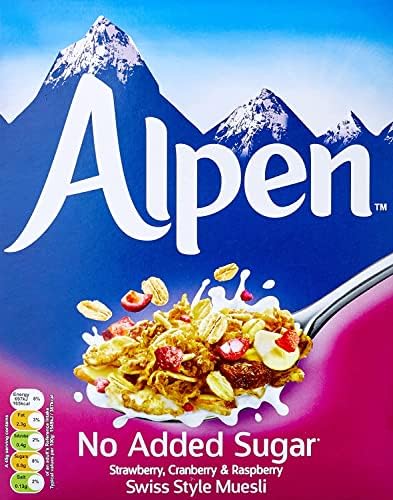 Alpen No Added Sugar Strawberry, Cranberry And Raspberry Muesli, 560G ...
