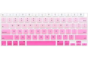 ProElife Ultra Thin Silicone Keyboard Cover Skin for MacBook Air 13 Inch 2021 2020 with Touch ID (MODLE A2179 and A2337 Apple
