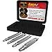 4 Piece Damaged Screw Remover Set. Damaged Screw and Bolt Extractor Set Easily Remove Stripped or Damaged Screws. Made From H.S.S. 4341#, the Hardness Is 62-63hrc - Aisxle