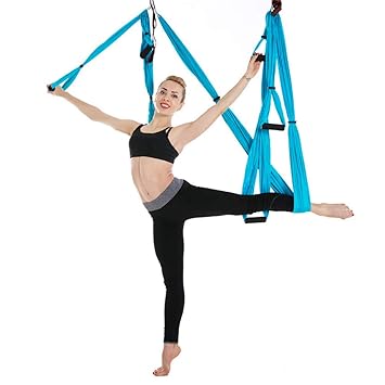 QETU Hamaca Yoga aérea, 6 manijas de antigravedad tracción ...