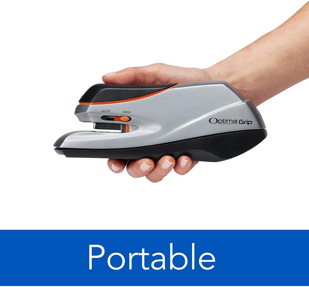 Swingline Electric Stapler, Optima Grip, 20 Sheet Capacity, Jam Free Stapler, Automatic Stapler with Paper Alignment Guide, Perfect for Home Office, Home School, and Classroom Teacher Supplies (48207) : Desk Staplers : Office Products