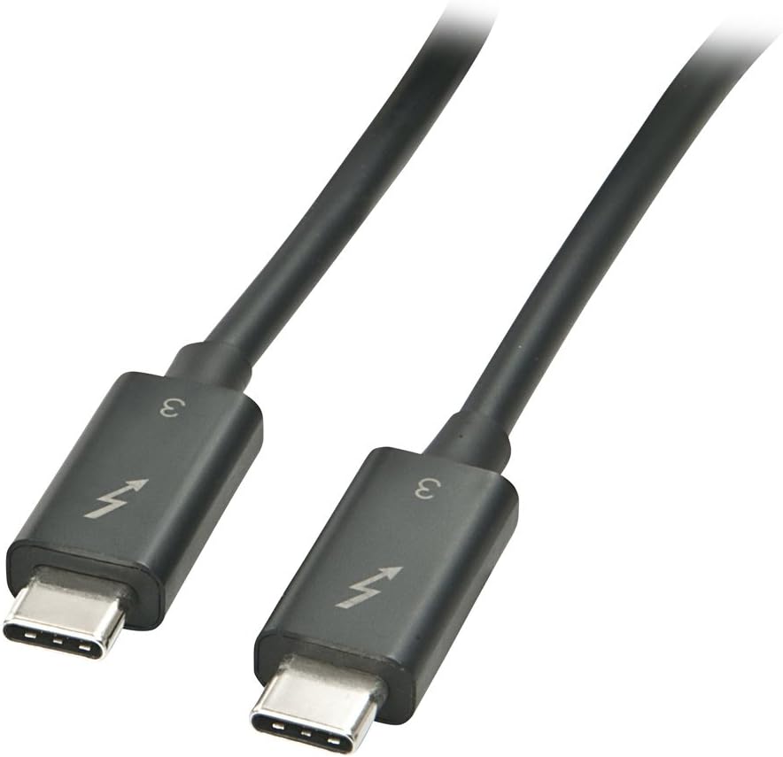 LINDY 1 m Thunderbolt 3 Cable - Black, 1m