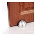 HaloVa Door Stopper, Free Punch Stainless Steel Brushed Door Stop, 3M Adhesive Door Holder Doorstop for Hotel Home Restaurant, No Need to Drill, Silver