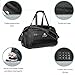Coreal sport gym bag duffel bag with shoes compartment for men and women black