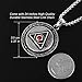 HZMAN Masonic Triangle All Seeing Eyes Necklace for Men, Stainless Steel Eye of Providence Pendant (Red CZ)