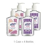 PURELL Advanced Hand Sanitizer Refreshing Gel Design Series, Clean Scent, 8 fl oz Pump Bottle (Pack of 4) - 9652-06-ECDECO