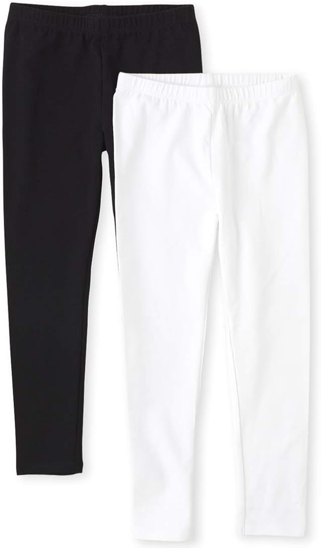 The Children's Place Girls' 2 Pack Basic Leggings: Clothing