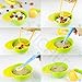MICHEF Baby Bowls, Baby Feeding Bowls Set with 2 Hot Safe Baby Fork and Spoon, 2 Soft-Tip Silicone Baby Spoons, Mash and Serve Bowl - Baby Shower Gift Set of 3 Suction Baby Bowls for Toddler with Lids