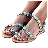 Women's Bohemian Flat Sandals Summer Casual Lace