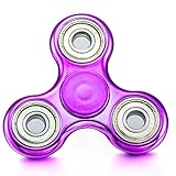FIDGET DICE Hand Fidget Toy Spinners Stress Reducer Perfect For ADD, ADHD, Anxiety (Bright Purple)