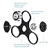 LuvnFun EDC Aluminum Little Finger Spinner Fidget Spinner Toy - Black