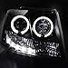 AKKON - For Chevy Suburban Avalanche Tahoe Black Dual Halo Ring LED DRL Projector Replacement Headlights Lamp