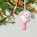 Hallmark 1595QGO1255 Baby Girl's First Christmas Keepsake Christmas Ornaments