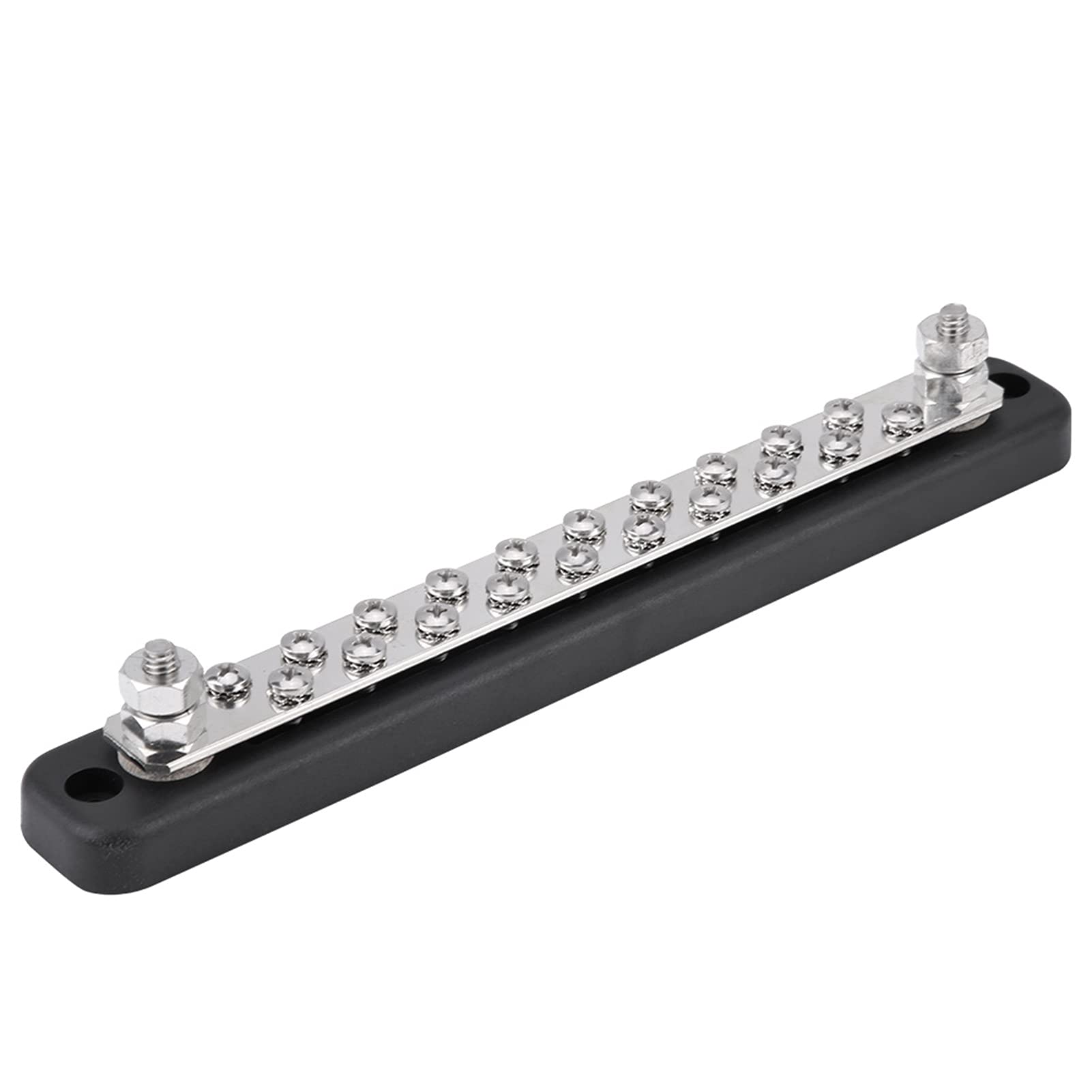 20 Positions Bus Bar Terminal Block 2 Studs Electric Junction Block AC 130A DC 150A for Trucks Caravans Buses Boats Terminals and Harnesses